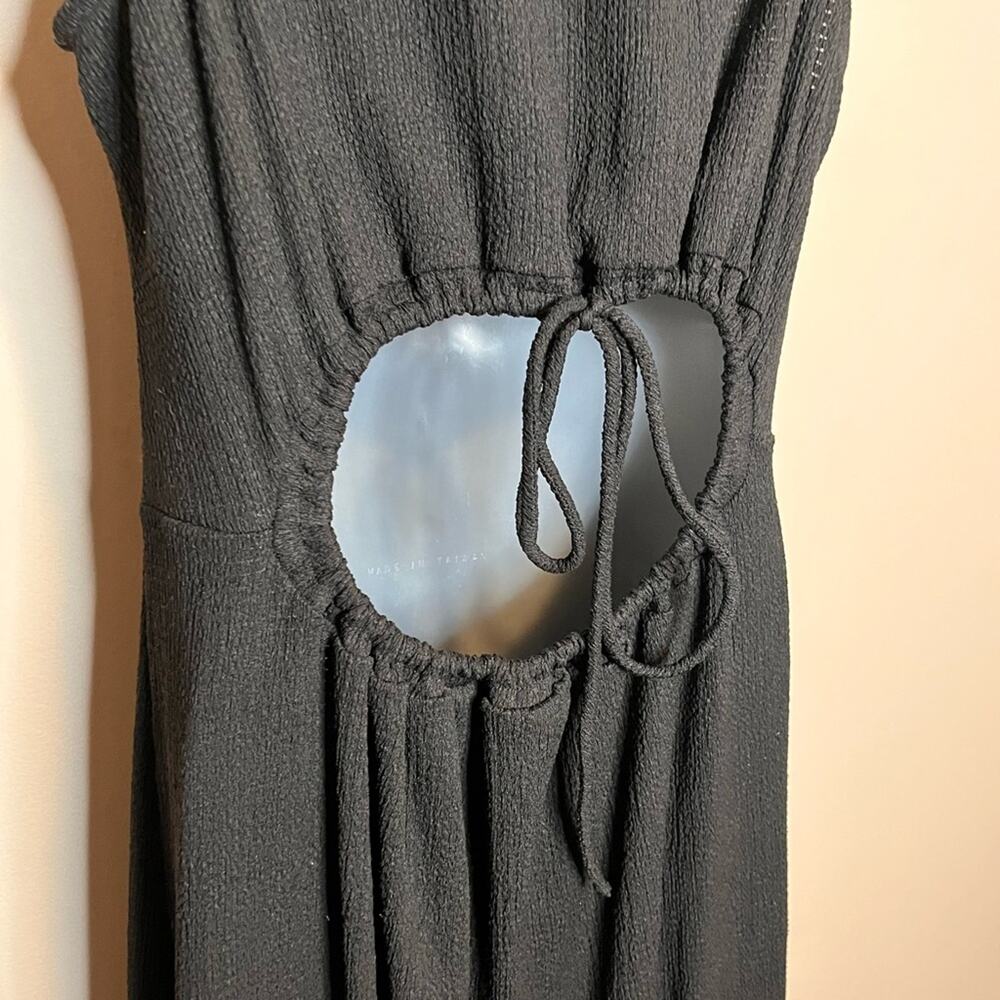NWOT ASTR THE LABEL Black Open Back Maxi Dress Large Resort Cruise Vacation - Picture 4 of 8